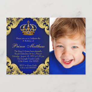 Prince Birthday Party Invitations