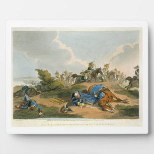 Prince Blucher under his Horse at the Battle of Wa Plaque