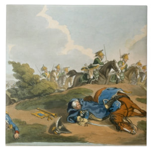 Prince Blucher under his Horse at the Battle of Wa Tile