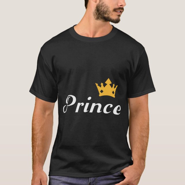 Prince Boys Men Family Matching Valentine'S Day T-Shirt (Front)