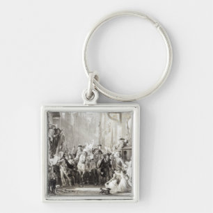 Prince Charles Edward  and the Highlanders Key Ring