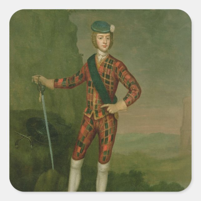 Prince Charles Edward Stuart Square Sticker (Front)