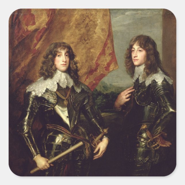 Prince Charles Louis  Elector Palatine Square Sticker (Front)