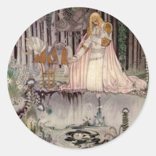 Prince Charmand Face in the Pool Classic Round Sticker