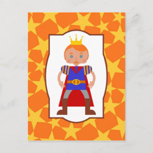 Prince Charming Boy Birthday Party Postcard