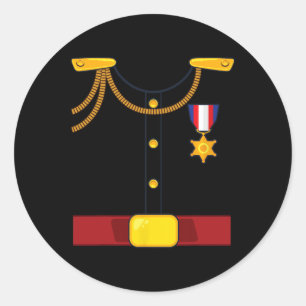 Prince Charming Costume Fun Halloween  Classic Round Sticker