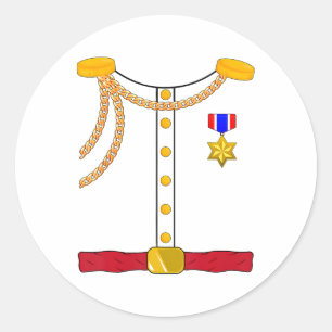 Prince Charming Diy Costume Cosplay Funny Hallowee Classic Round Sticker