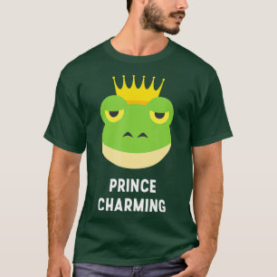 Prince Charming Frog Crown Fairytale Hero Funny T-Shirt
