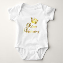 Prince Charming in Gold T-shirt for Baby or Adult