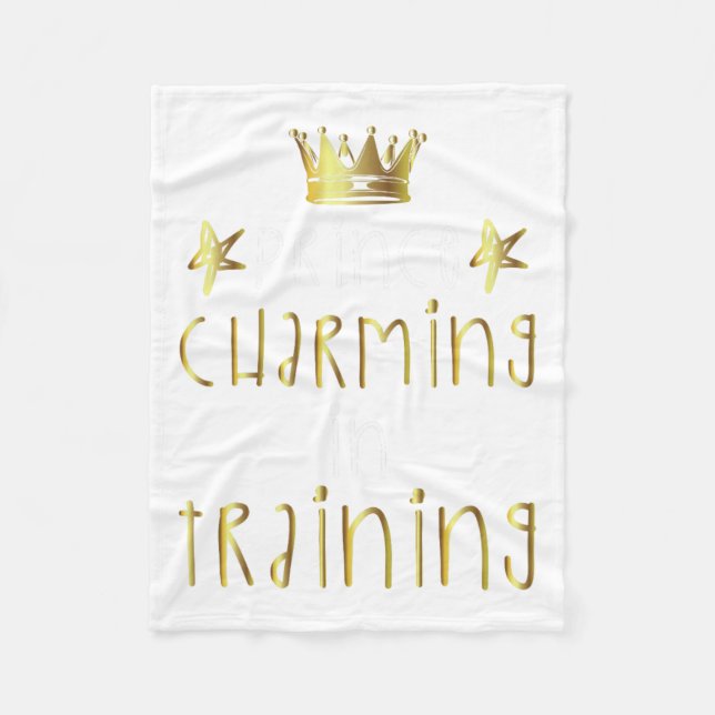 Prince Charming In Training Hero Halloween Lazy Co Fleece Blanket (Front)