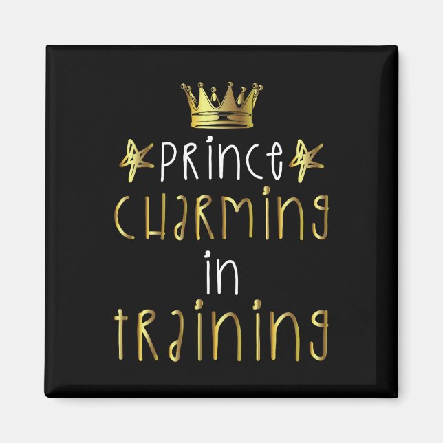 Prince Charming In Training Hero Halloween Lazy Co Magnet (Front)