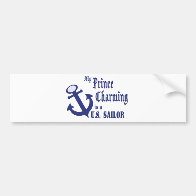 Prince Charming is a Sailor Bumper Sticker (Front)
