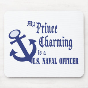 Prince Charming is U.S. Naval Officer Mouse Pad