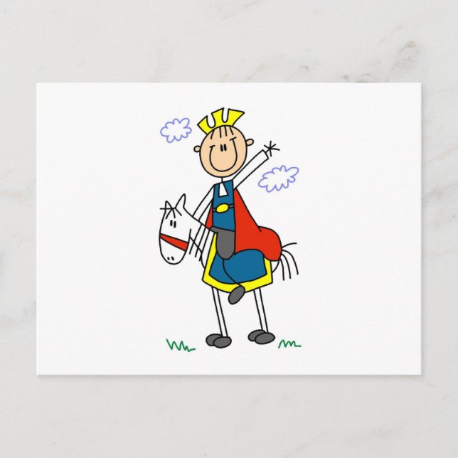 Prince Charming on Horse Postcard (Front)