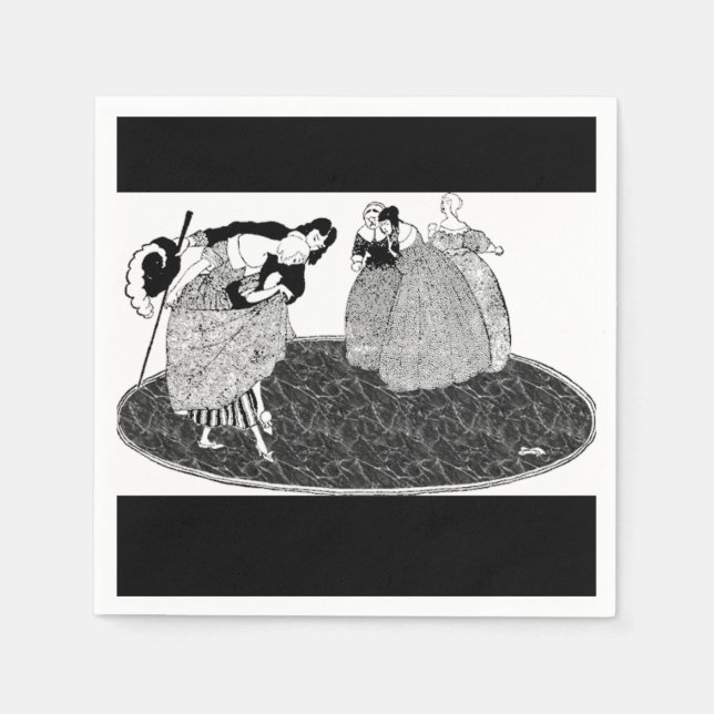 Prince Charming Vintage Cinderella Paper Napkins (Front)