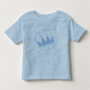 Prince Crown 4th Birthday Tshirts and Gifts