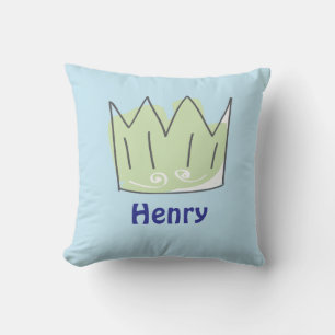 Prince Crown, Cute Baby Boy Gift, Personalised   Cushion
