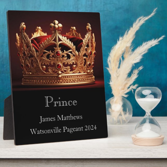 Prince Crown Pageant Plaque (Side)