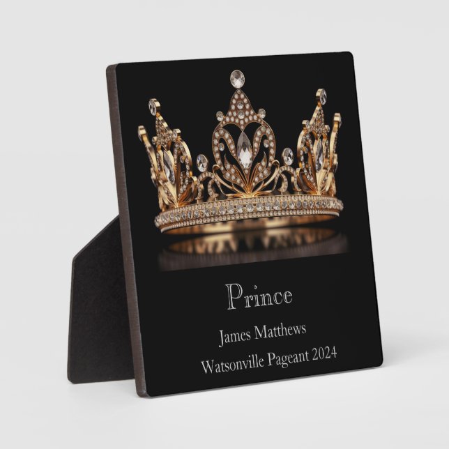 Prince Crown Pageant Plaque (Front)