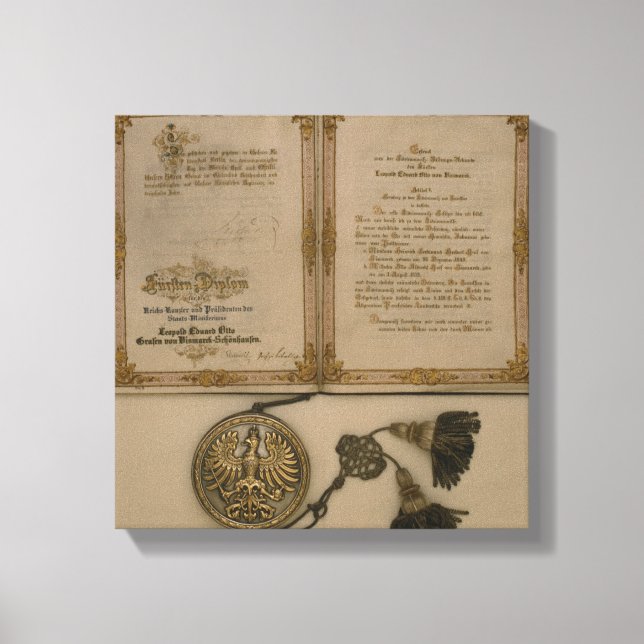 Prince Diploma Canvas Print (Front)