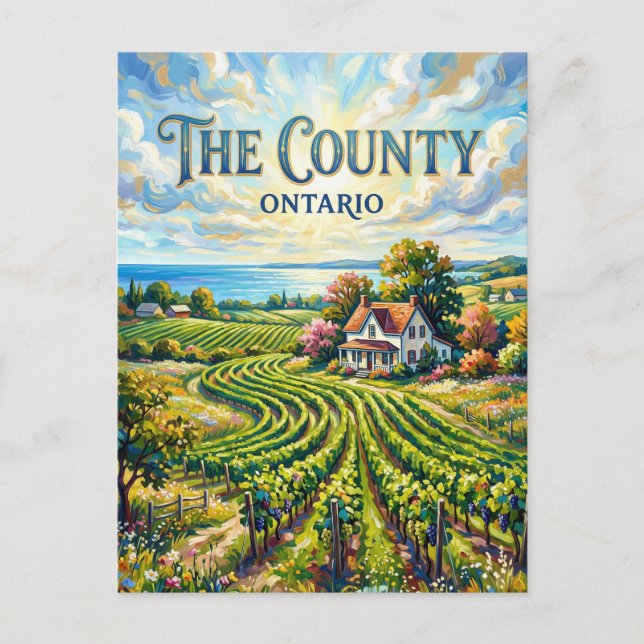 Prince Edward County Canada Postcard (Front)