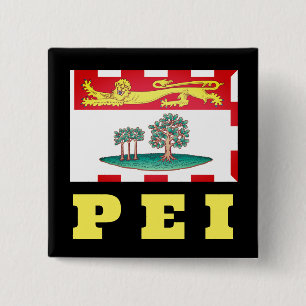 Prince Edward Island Flag 15 Cm Square Badge