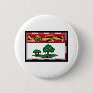Prince Edward Island Flag 6 Cm Round Badge