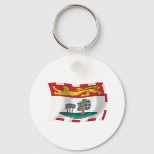 Prince Edward Island Flag Keychain