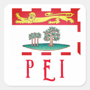 Prince Edward Island Flag Square Sticker