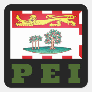 Prince Edward Island Flag Square Sticker