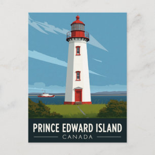 Prince Edward Island Lighthouse Travel Postcard