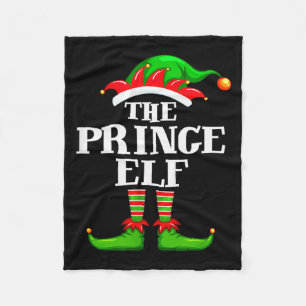 Prince Elf Matching Family Group Christmas Party P Fleece Blanket