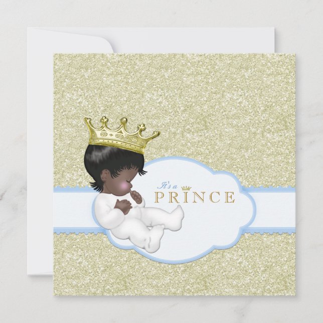 Prince Ethnic Baby Shower Invitation (Front)