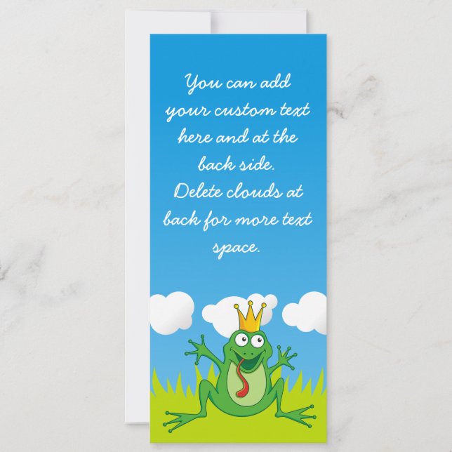 Prince Frog 4" x 9.25" (Front)