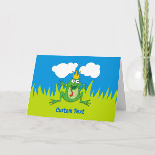 Prince Frog 7" x 5" Holiday Card