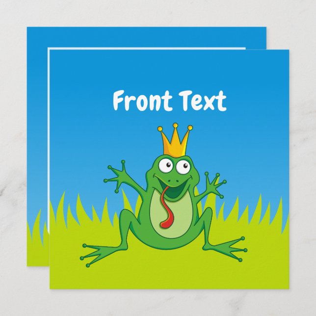 Prince Frog Invitation (Front/Back)
