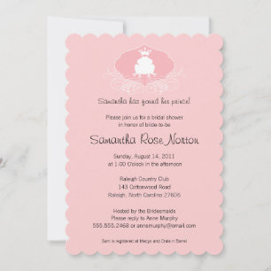 Prince Frog Themed Bridal Shower Invitation