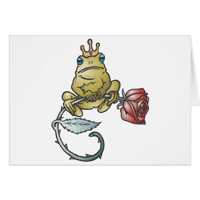 prince frog with rose (Front Horizontal)