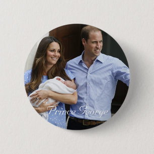 Prince George 6 Cm Round Badge