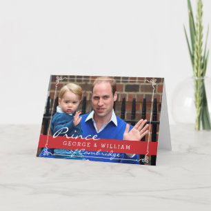 Prince George and Prince William Card