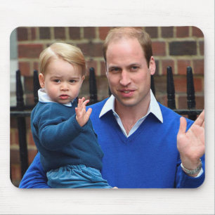 Prince George and Prince William Mouse Pad