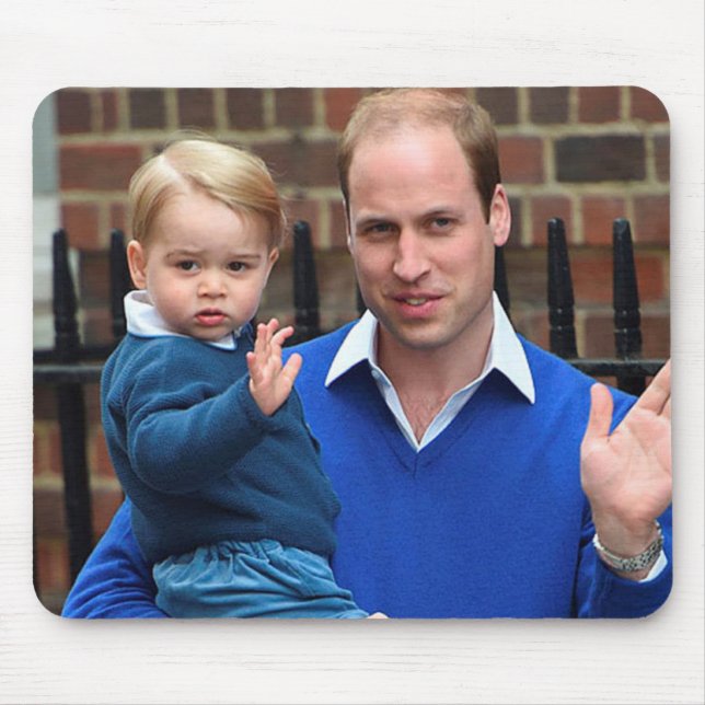 Prince George and Prince William Mouse Pad (Front)