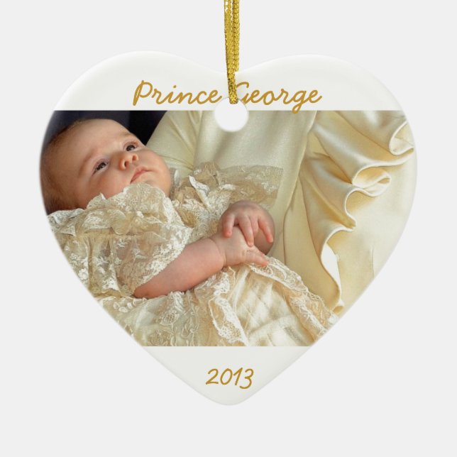 Prince George Heart Ornament (Front)