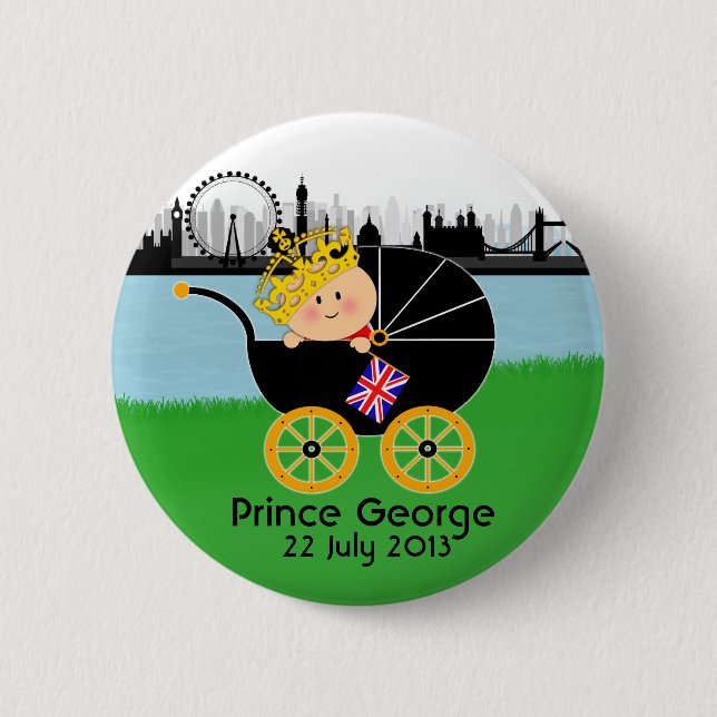 Prince George of Cambridge London Button (Front)