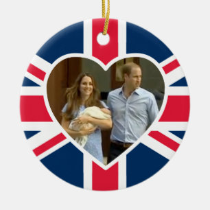 Prince George - William & Kate Ceramic Tree Decoration