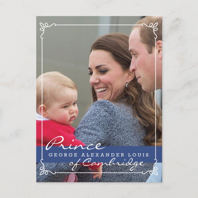 Prince George - William & Kate Postcard (Front)