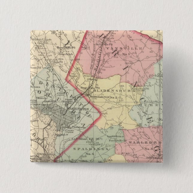 Prince George's 15 Cm Square Badge (Front)