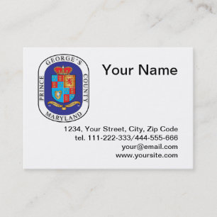 Prince George's County seal Business Card