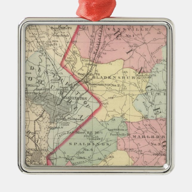 Prince George's Metal Tree Decoration (Front)