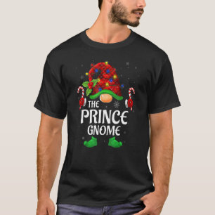 Prince Gnome Buffalo Red Plaid Matching Family Chr T-Shirt
